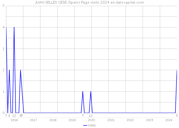 JUAN SELLES GESE (Spain) Page visits 2024 