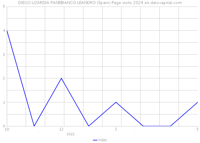 DIEGO LIZARDIA PANEBIANCO LEANDRO (Spain) Page visits 2024 