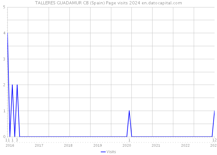 TALLERES GUADAMUR CB (Spain) Page visits 2024 