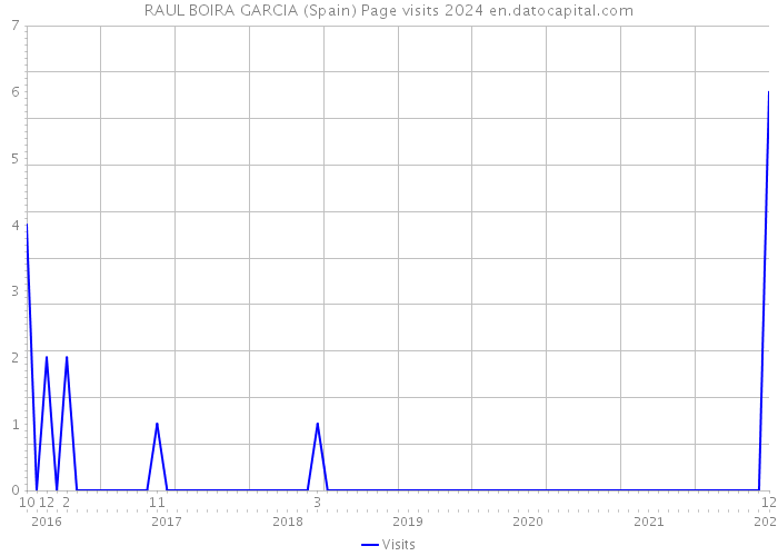 RAUL BOIRA GARCIA (Spain) Page visits 2024 