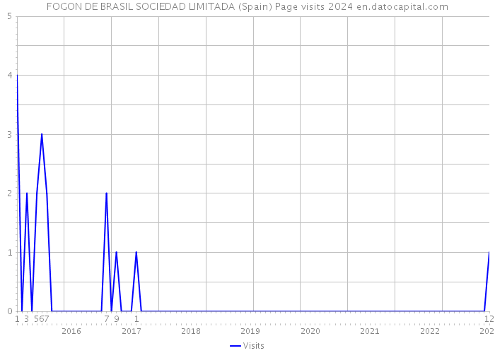 FOGON DE BRASIL SOCIEDAD LIMITADA (Spain) Page visits 2024 