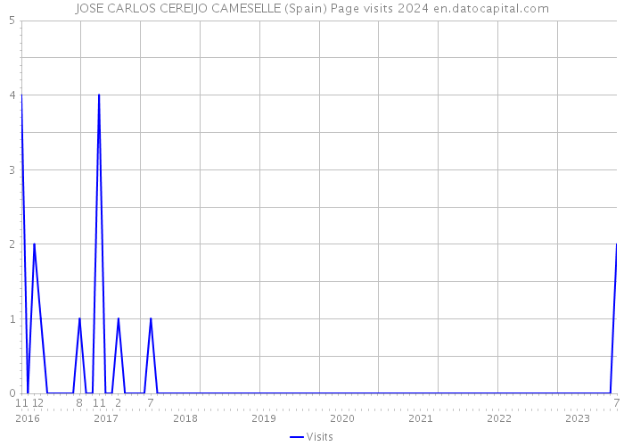 JOSE CARLOS CEREIJO CAMESELLE (Spain) Page visits 2024 