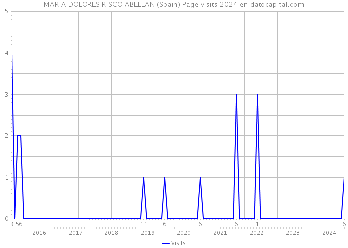 MARIA DOLORES RISCO ABELLAN (Spain) Page visits 2024 