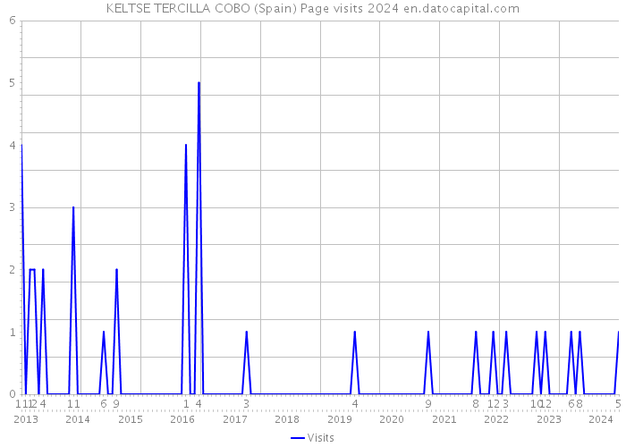 KELTSE TERCILLA COBO (Spain) Page visits 2024 