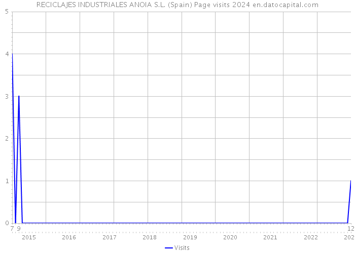 RECICLAJES INDUSTRIALES ANOIA S.L. (Spain) Page visits 2024 