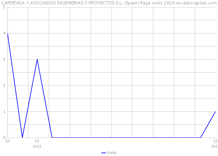CAPDEVILA Y ASOCIADOS INGENIERIAS Y PROYECTOS S.L. (Spain) Page visits 2024 