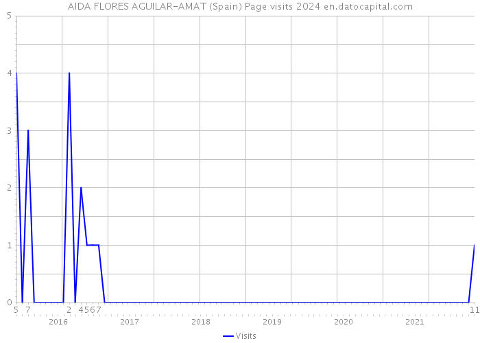 AIDA FLORES AGUILAR-AMAT (Spain) Page visits 2024 
