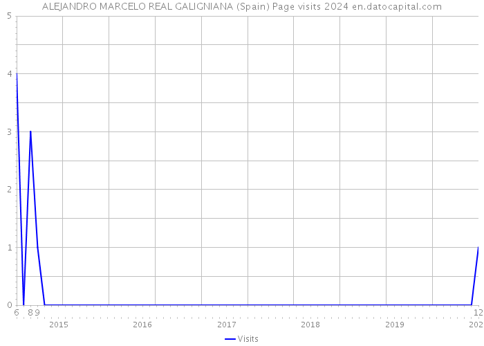 ALEJANDRO MARCELO REAL GALIGNIANA (Spain) Page visits 2024 