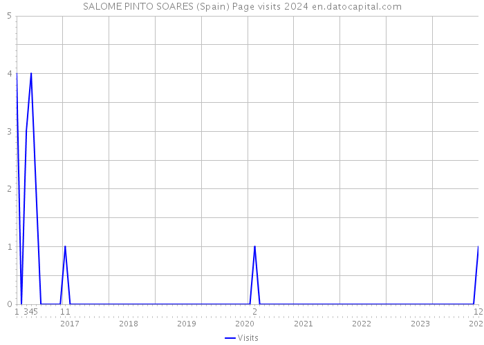 SALOME PINTO SOARES (Spain) Page visits 2024 