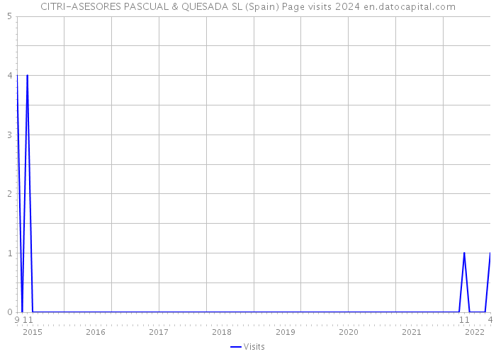 CITRI-ASESORES PASCUAL & QUESADA SL (Spain) Page visits 2024 