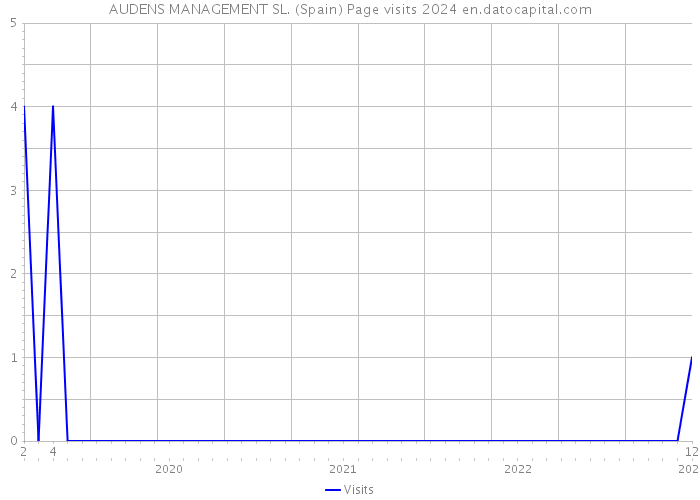 AUDENS MANAGEMENT SL. (Spain) Page visits 2024 