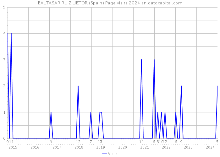 BALTASAR RUIZ LIETOR (Spain) Page visits 2024 