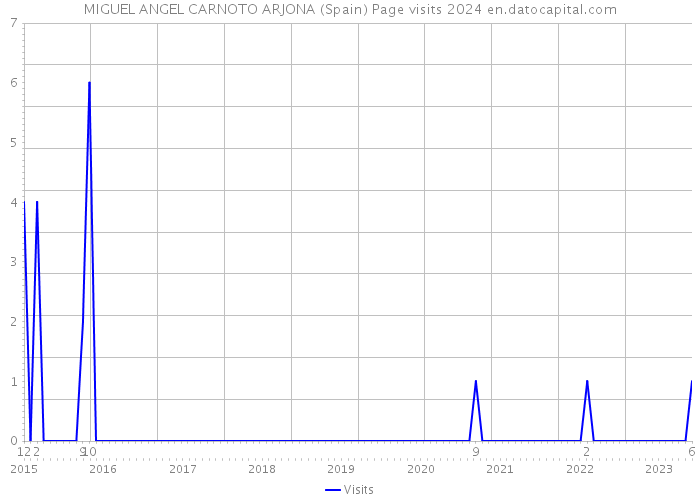 MIGUEL ANGEL CARNOTO ARJONA (Spain) Page visits 2024 