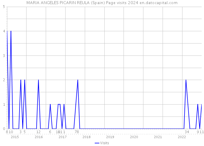 MARIA ANGELES PICARIN REULA (Spain) Page visits 2024 