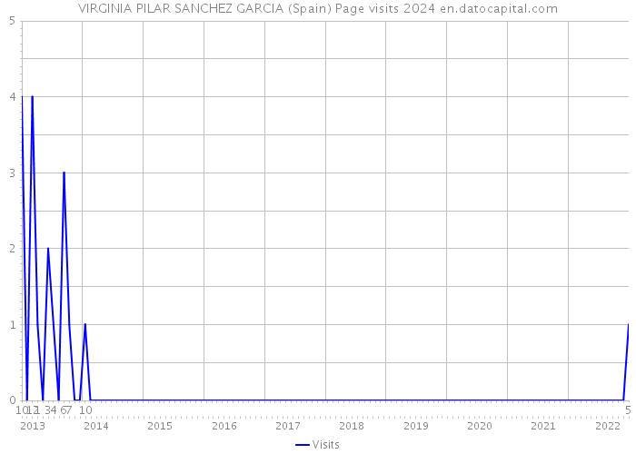 VIRGINIA PILAR SANCHEZ GARCIA (Spain) Page visits 2024 