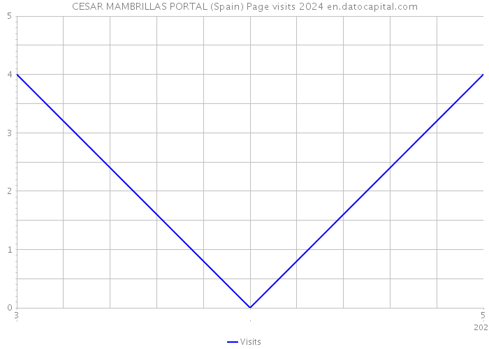 CESAR MAMBRILLAS PORTAL (Spain) Page visits 2024 