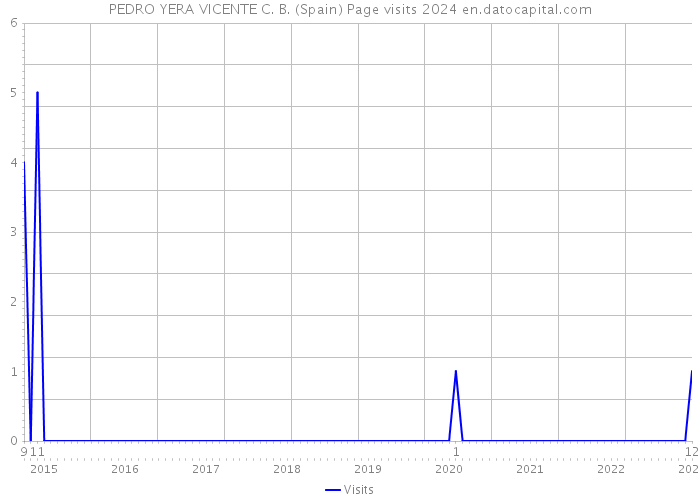 PEDRO YERA VICENTE C. B. (Spain) Page visits 2024 