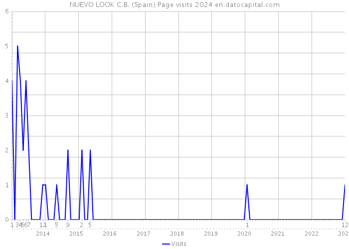 NUEVO LOOK C.B. (Spain) Page visits 2024 