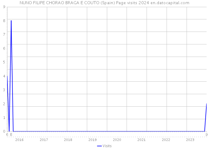 NUNO FILIPE CHORAO BRAGA E COUTO (Spain) Page visits 2024 