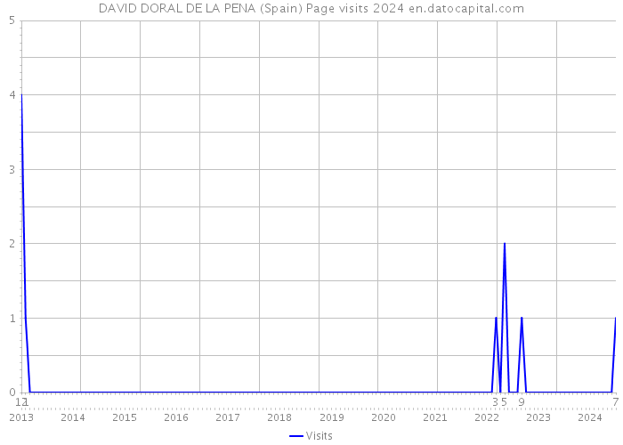 DAVID DORAL DE LA PENA (Spain) Page visits 2024 