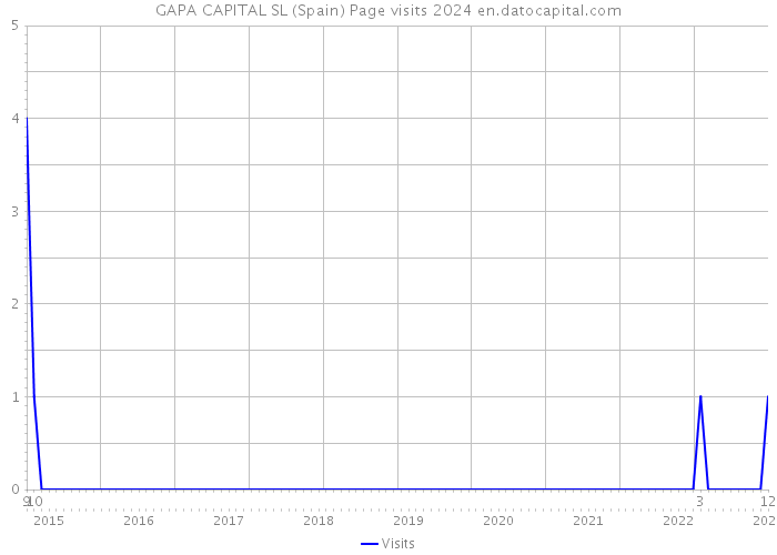 GAPA CAPITAL SL (Spain) Page visits 2024 