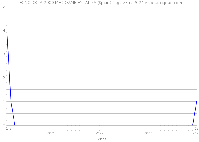 TECNOLOGIA 2000 MEDIOAMBIENTAL SA (Spain) Page visits 2024 