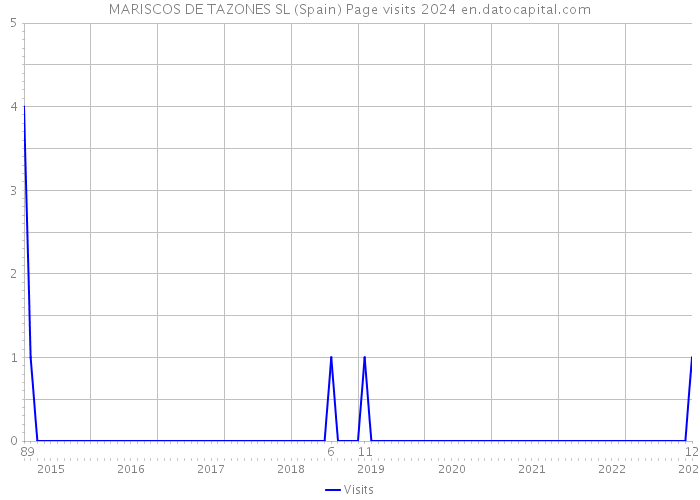 MARISCOS DE TAZONES SL (Spain) Page visits 2024 