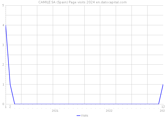CAMILE SA (Spain) Page visits 2024 