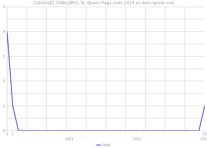 GONZALEZ CABALEIRO, SL (Spain) Page visits 2024 
