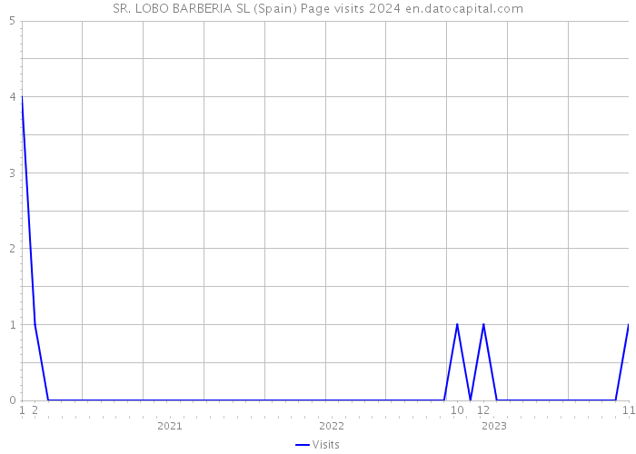 SR. LOBO BARBERIA SL (Spain) Page visits 2024 