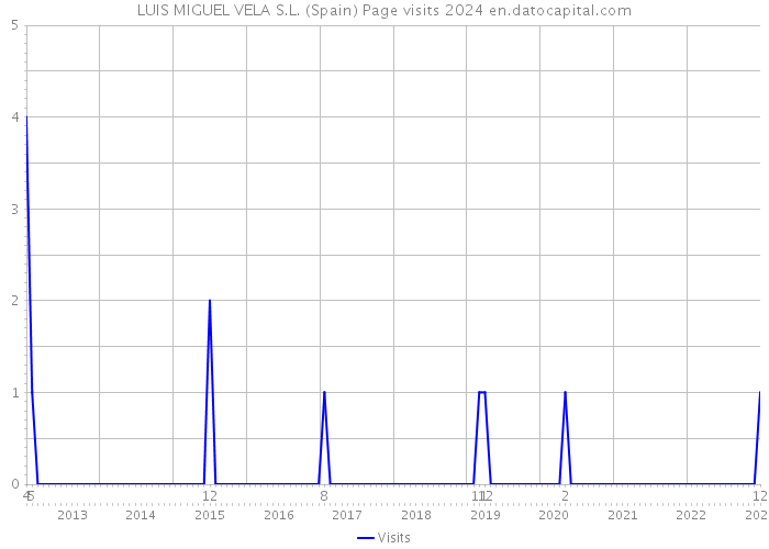 LUIS MIGUEL VELA S.L. (Spain) Page visits 2024 
