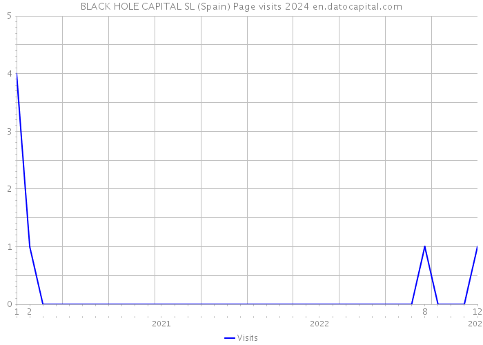 BLACK HOLE CAPITAL SL (Spain) Page visits 2024 