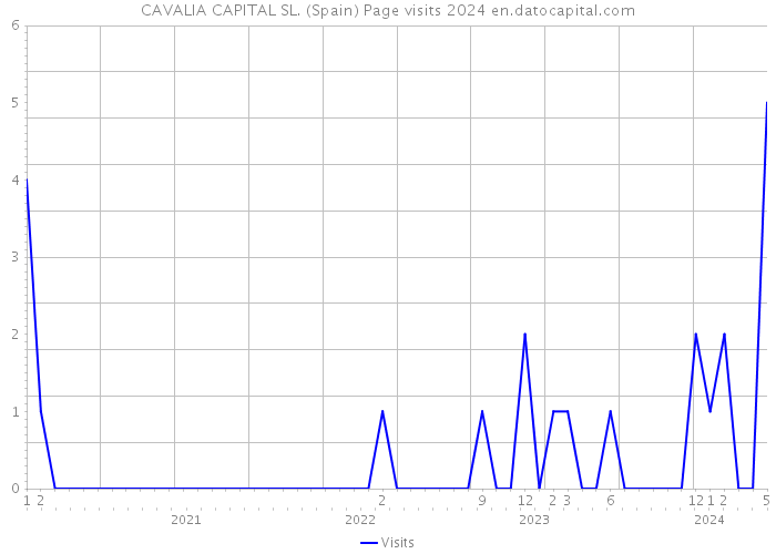 CAVALIA CAPITAL SL. (Spain) Page visits 2024 