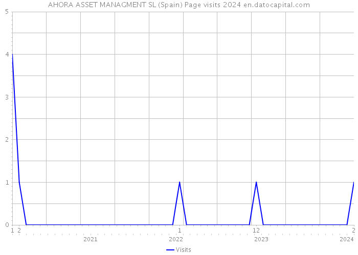 AHORA ASSET MANAGMENT SL (Spain) Page visits 2024 