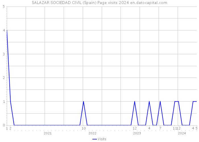 SALAZAR SOCIEDAD CIVIL (Spain) Page visits 2024 