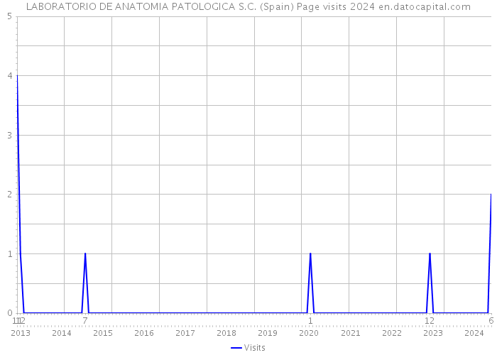 LABORATORIO DE ANATOMIA PATOLOGICA S.C. (Spain) Page visits 2024 