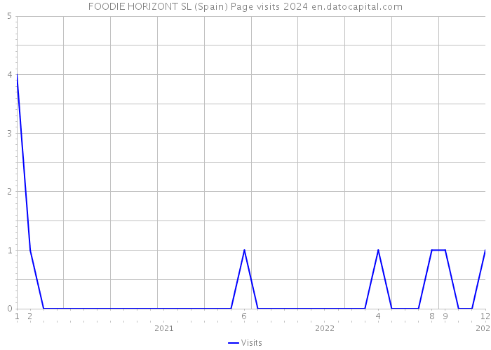 FOODIE HORIZONT SL (Spain) Page visits 2024 
