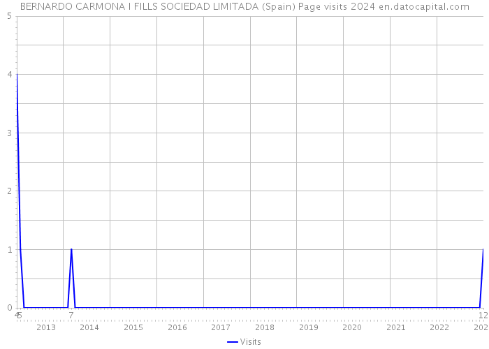 BERNARDO CARMONA I FILLS SOCIEDAD LIMITADA (Spain) Page visits 2024 