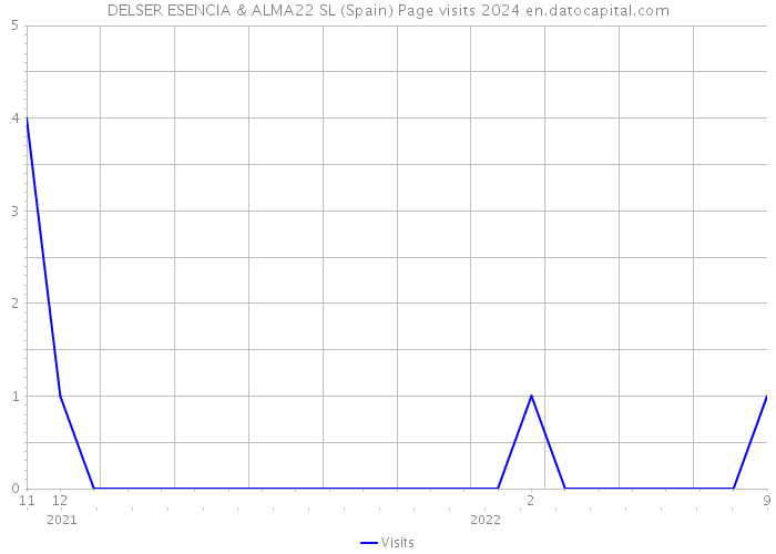 DELSER ESENCIA & ALMA22 SL (Spain) Page visits 2024 