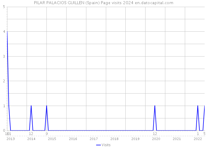 PILAR PALACIOS GUILLEN (Spain) Page visits 2024 
