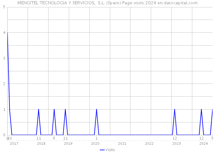 MENGITEL TECNOLOGIA Y SERVICIOS, S.L. (Spain) Page visits 2024 