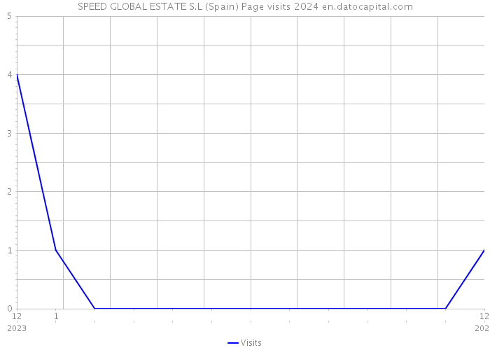 SPEED GLOBAL ESTATE S.L (Spain) Page visits 2024 
