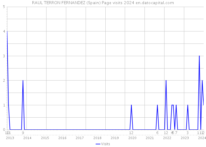 RAUL TERRON FERNANDEZ (Spain) Page visits 2024 