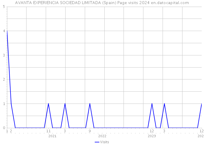 AVANTA EXPERIENCIA SOCIEDAD LIMITADA (Spain) Page visits 2024 