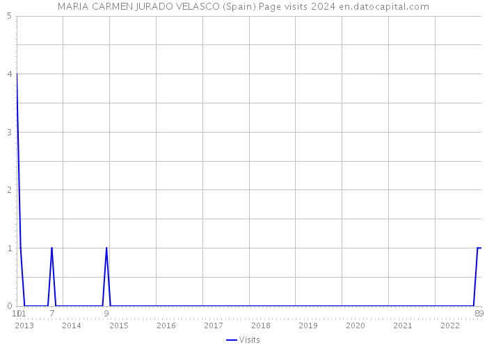 MARIA CARMEN JURADO VELASCO (Spain) Page visits 2024 