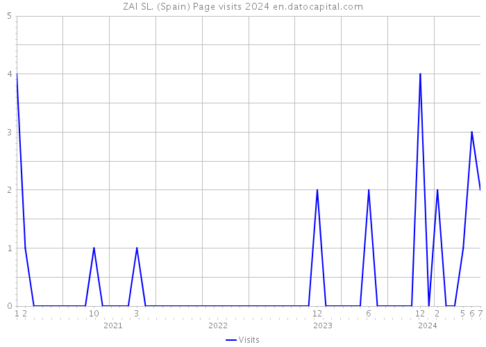 ZAI SL. (Spain) Page visits 2024 