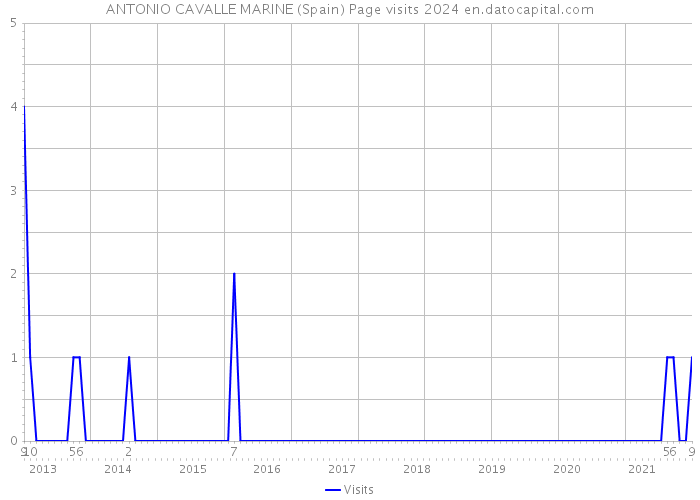 ANTONIO CAVALLE MARINE (Spain) Page visits 2024 