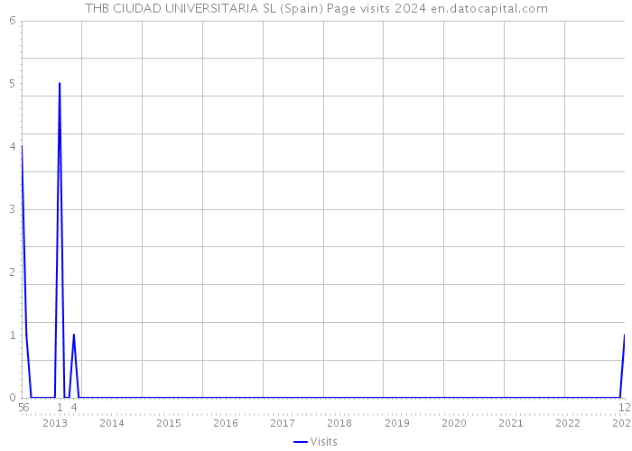 THB CIUDAD UNIVERSITARIA SL (Spain) Page visits 2024 