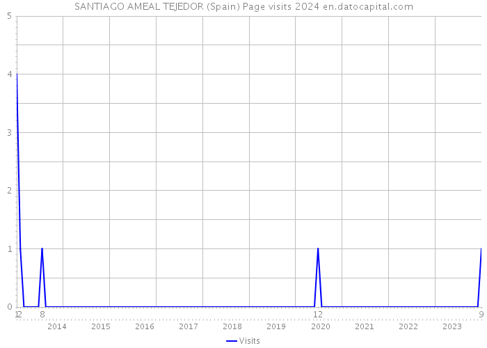 SANTIAGO AMEAL TEJEDOR (Spain) Page visits 2024 