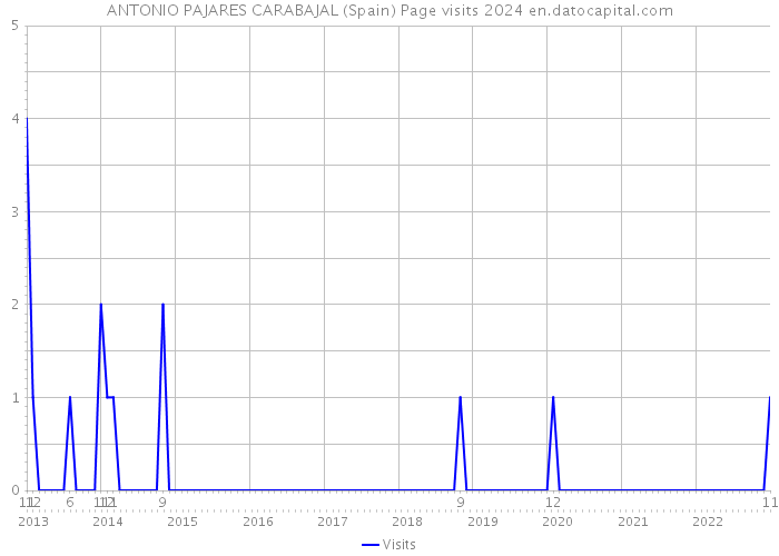 ANTONIO PAJARES CARABAJAL (Spain) Page visits 2024 